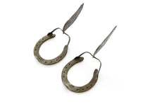 Load image into Gallery viewer, Fethra-prints-signed-bronze-original-equestrian-horseshoes-sculpture-Dana-Williamowsky