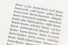 Load image into Gallery viewer, original-Fethra-prints-stamped-Leslie-Enders-Lee-equestrian-horsepower-words