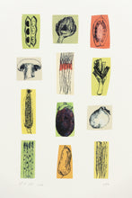 Load image into Gallery viewer, signed-Dana-Williamowsky-Fethra-prints-vegetable-kitchen-drawing-harvest-original