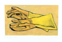 Load image into Gallery viewer, painting-gloves-Fethra-prints-original-signed-domestic-cleaning-fine-art