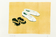Load image into Gallery viewer, japanese-stencils-fine-art-signed-Fethra-prints-shoes-original