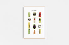 Load image into Gallery viewer, Leslie-Enders-Lee-Fethra-prints-vegetable-kitchen-drawing-harvest-garden
