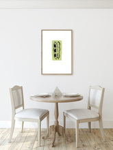 Load image into Gallery viewer, drawing-harvest-Fethra-prints-Leslie-Enders-Lee-kitchen-vegetable-peapod