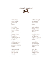 Load image into Gallery viewer, hearts-lettered-fine-art-poem-Fethra-prints-valentines-words-stamped