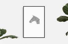 Load image into Gallery viewer, fine-art-horses-Dana-Williamowsky-Fethra-prints-words-stamped-equestrian