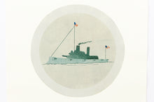 Load image into Gallery viewer, sail-original-fine-art-ship-stencils-Fethra-prints-battleship-japanese