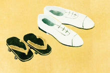 Load image into Gallery viewer, stencils-shoes-fine-art-original-japanese-signed-Fethra-prints