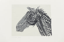 Load image into Gallery viewer, fine-art-original-horses-feathers-equestrian-Fethra-prints-signed-minimalistic
