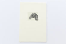 Load image into Gallery viewer, Fethra-prints-equestrian-minimalistic-feathers-original-fine-art-horses-signed
