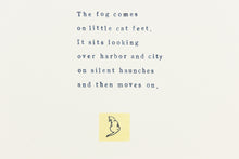 Load image into Gallery viewer, Fethra-prints-fine-art-original-poem-words-stamped-cat
