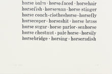 Load image into Gallery viewer, horsepower-stamped-original-Leslie-Enders-Lee-words-equestrian-Fethra-prints
