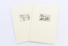 Load image into Gallery viewer, minimalistic-fine-art-original-pastel-equestrian-signed-Fethra-prints-horses
