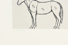 Load image into Gallery viewer, signed-horse-original-fine-art-minimalistic-Fethra-prints-equestrian-stamped
