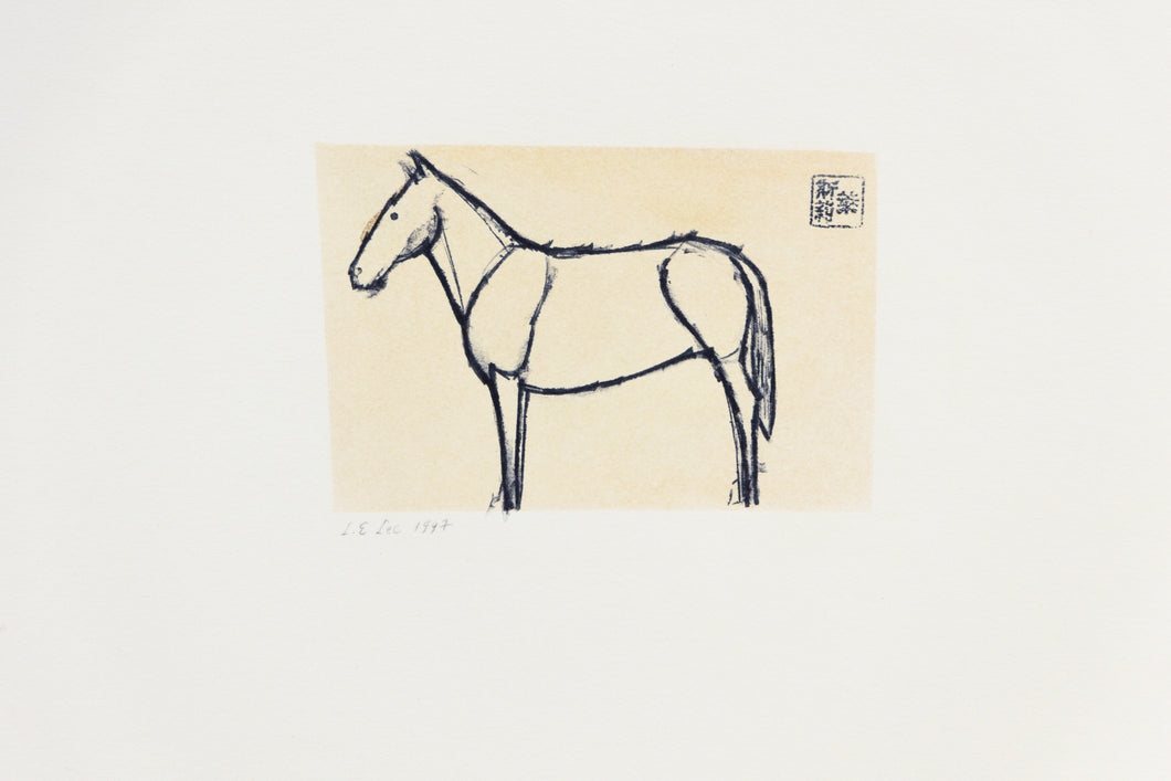 horse-original-Fethra-prints-fine-art-signed-pastel-equestrian-minimalistic