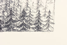 Load image into Gallery viewer, original-forest-signed-trees-Fethra-prints-ink-stamped-fine-art
