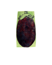 Load image into Gallery viewer, Leslie-Enders-Lee-vegetable-Fethra-prints-harvest-eggplant-kitchen-drawing
