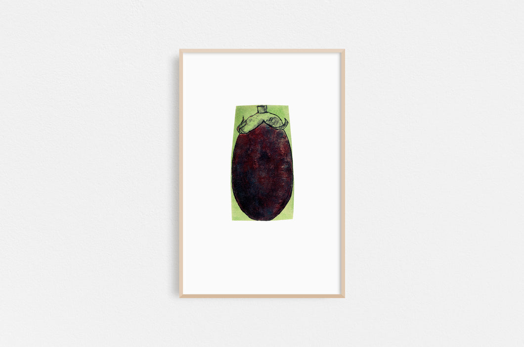 Leslie-Enders-Lee-Fethra-prints-vegetable-kitchen-drawing-harvest-eggplant