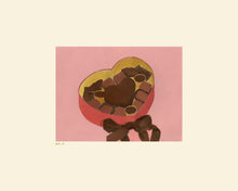 Load image into Gallery viewer, chocolate-love-detailed-fine-art-valentines-creative-hearts-Fethra-prints
