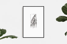 Load image into Gallery viewer, fine-art-simplistic-Fethra-prints-nature-tree-willow-stamped-minimalistic
