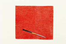 Load image into Gallery viewer, japanese-fight-fine-art-stencils-detailed-Fethra-prints-original-dagger
