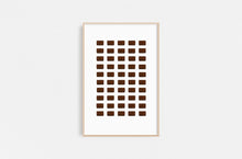 Load image into Gallery viewer, stencils-patterns-chocolate-valentines-Fethra-prints-Dana-Williamowsky-minimalistic
