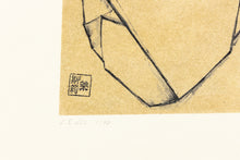 Load image into Gallery viewer, folded-original-ink-origami-Leslie-Enders-Lee-pastel-Fethra-prints
