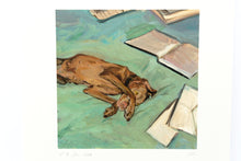 Load image into Gallery viewer, dogs-original-pets-signed-Vizsla-painting-animals-Fethra-prints
